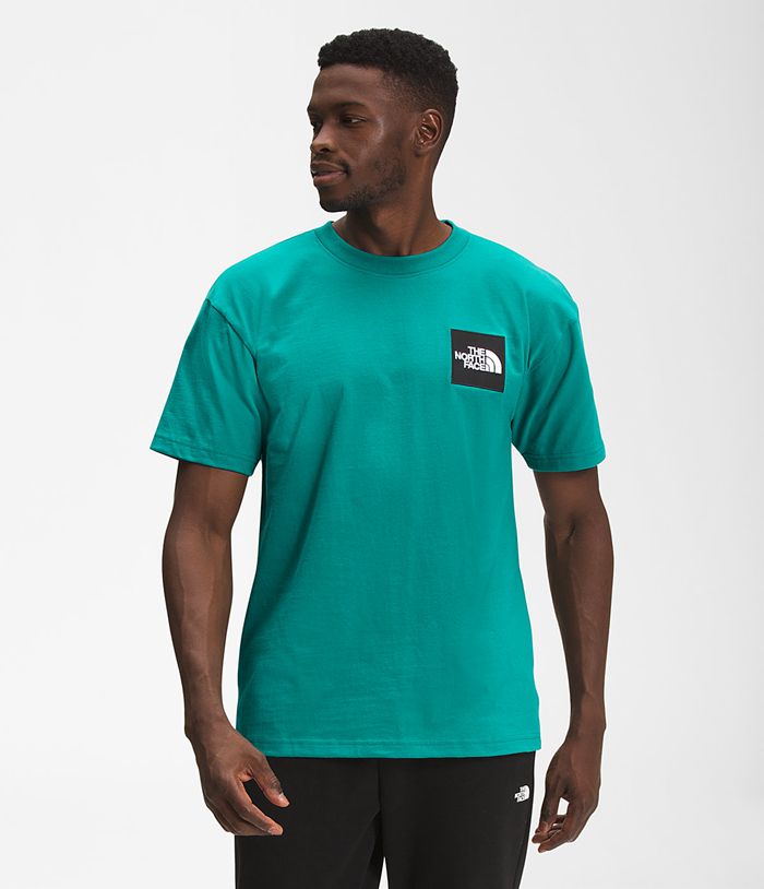 The North Face Mens T-Shirts Short Sleeve Heavyweight Box 613GWCHQN - Green